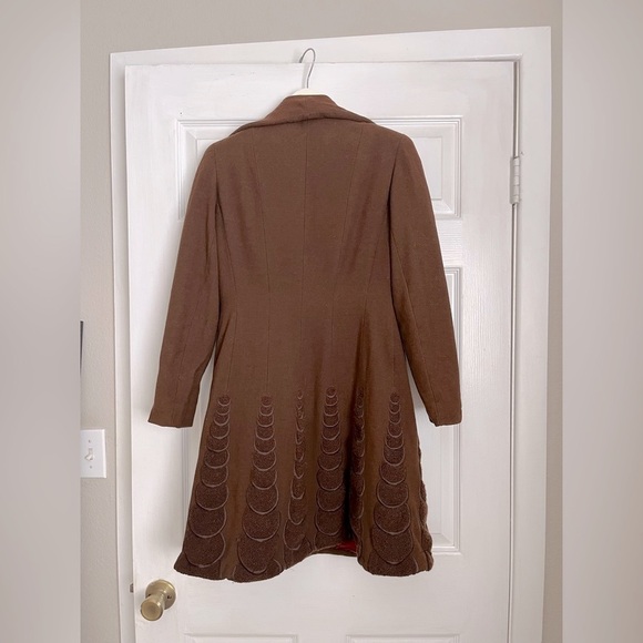 Brown Button-Up Coat - Picture 6 of 14